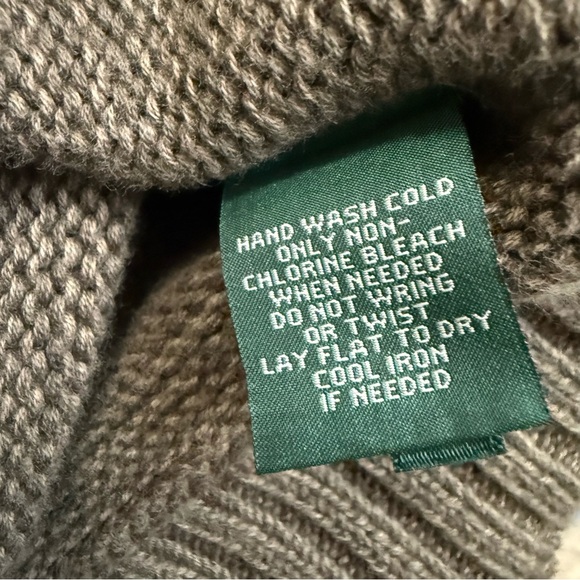 Ralph Lauren Gray/Green Toggle Cardigan, XS - Picture 15 of 16